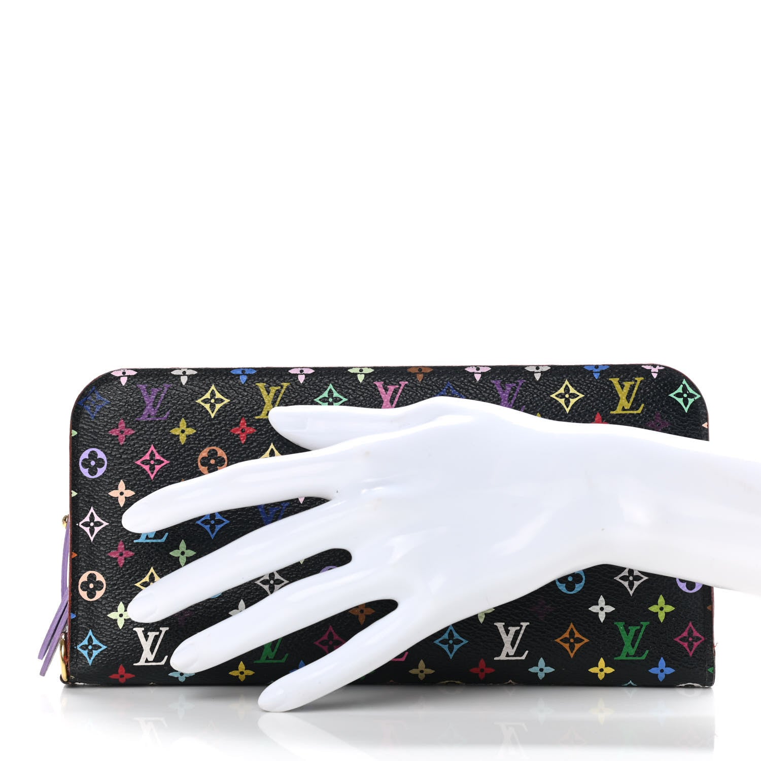 Louis Vuitton Monogram Multicolor Insolite Wallet Black Violet 2 of 11