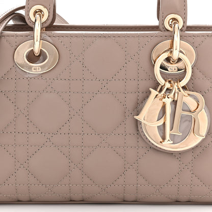 Christian Dior Lambskin Cannage Medium Lady D-Joy Warm Taupe 7 of 9