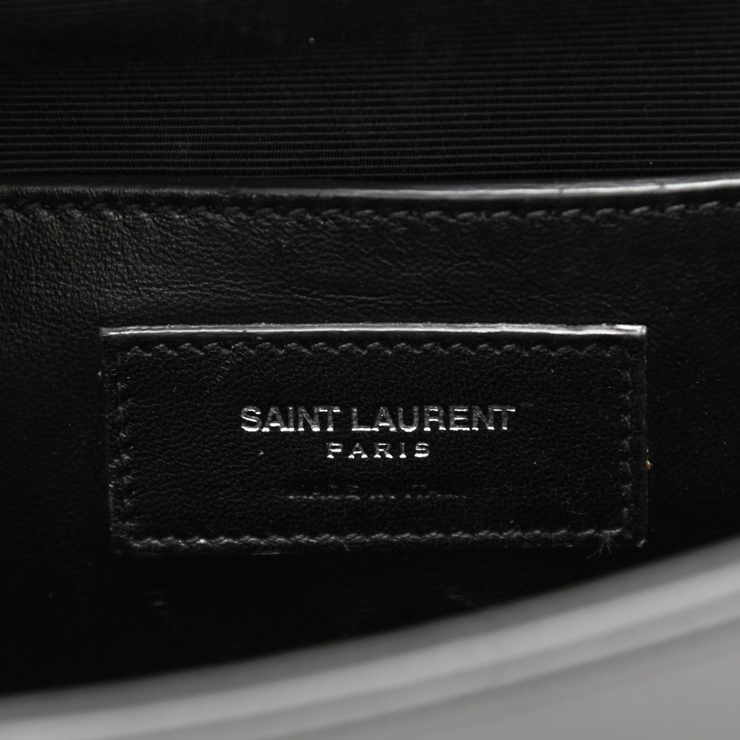 Saint Laurent Calfskin Fringe Small Monogram Satchel Black 7 of 9