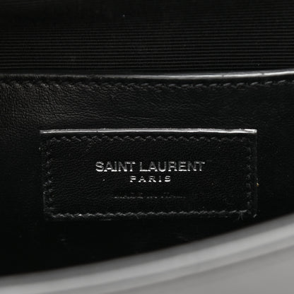 Saint Laurent Calfskin Fringe Small Monogram Satchel Black 7 of 9