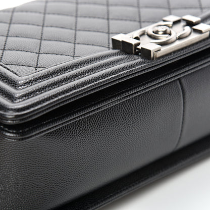 Chanel Caviar Quilted Medium Boy Flap Black 11 of 12