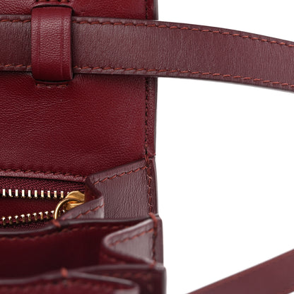 Celine Box Calfskin Small Classic Box Flap Bag Burgundy 12 of 18