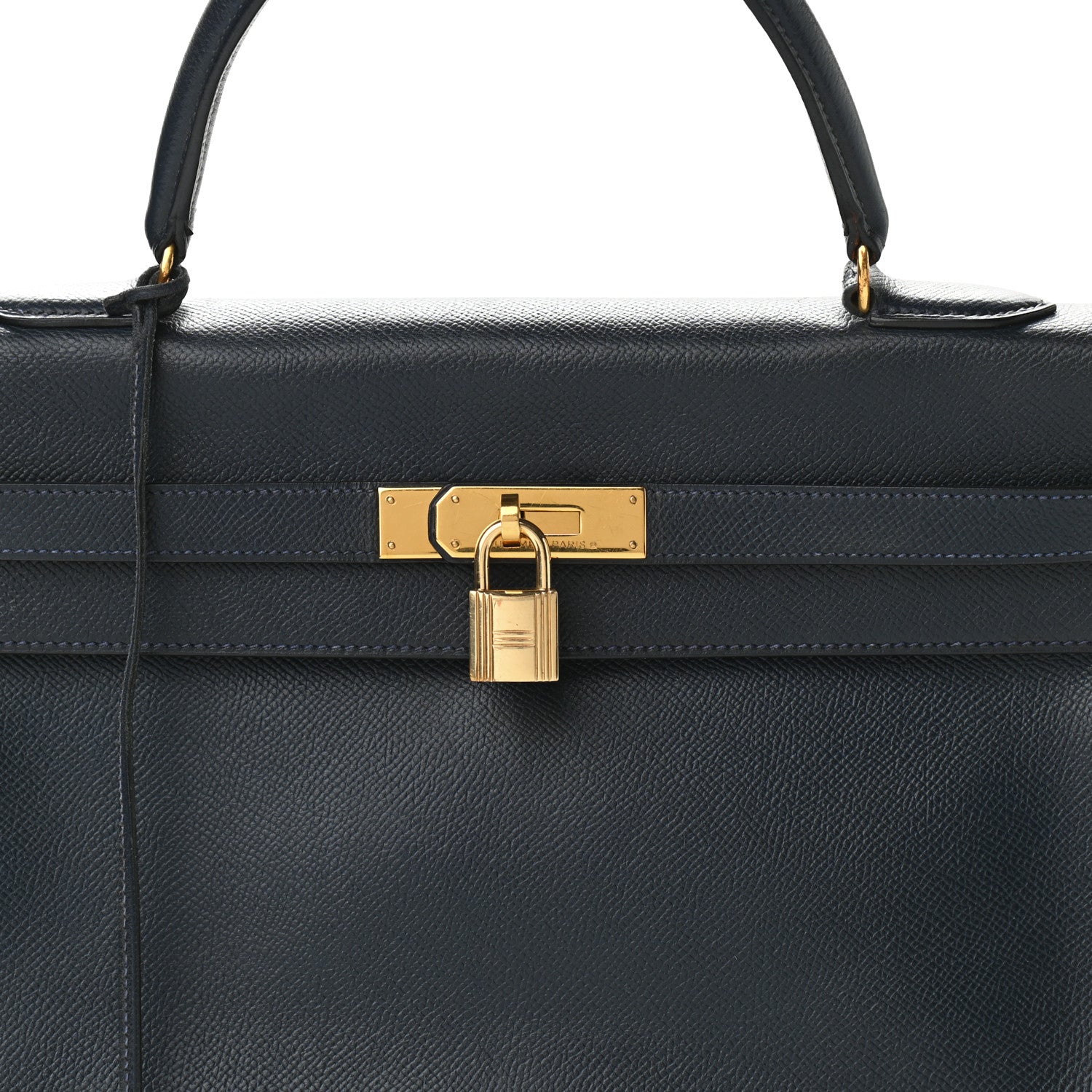 Hermes Courchevel Kelly Retourne 35 Bleu Marine 6 of 15