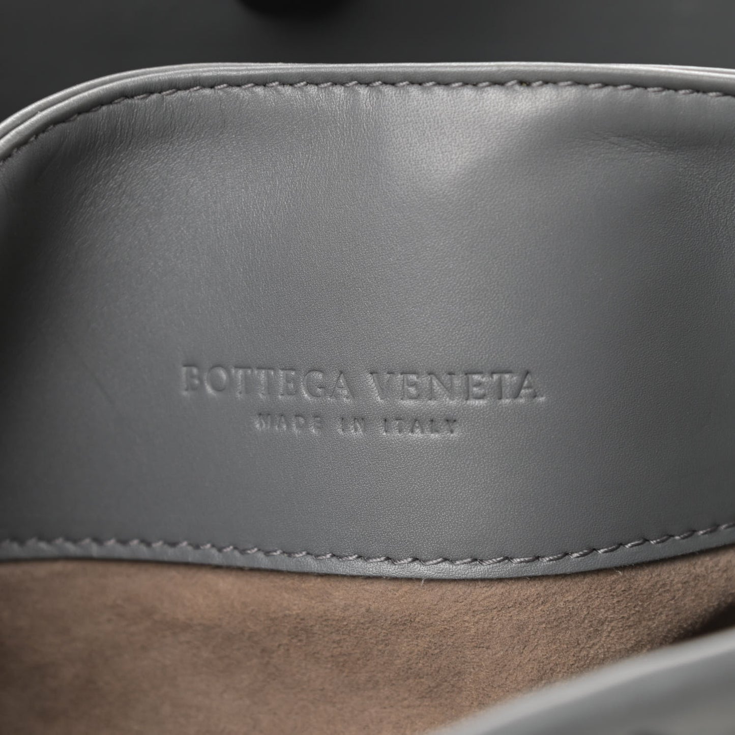 Calfskin Intrecciato Mini Roma Grey