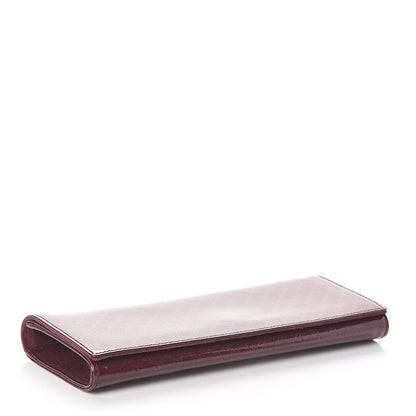 Gucci Patent Microguccissima Small Broadway Clutch Burgundy 4 of 6