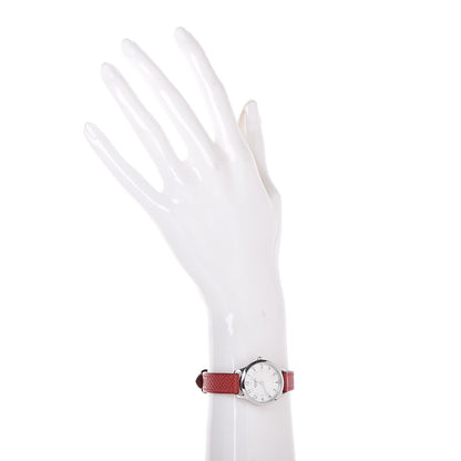 Hermes Stainless Steel Epsom 25mm Slim d'Quartz Watch Rouge Casaque 2 of 8