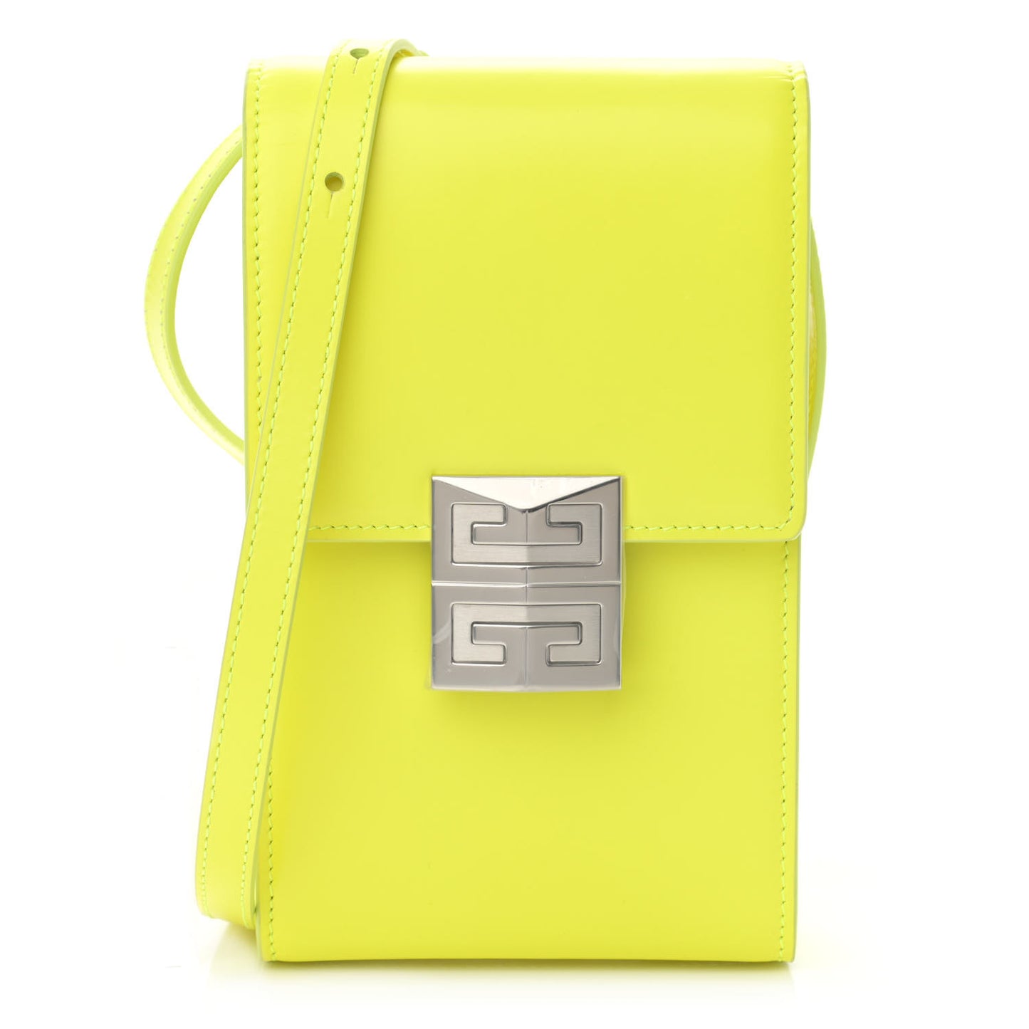 Box Calfskin Mini 4G Vertical Bag Fluo Yellow