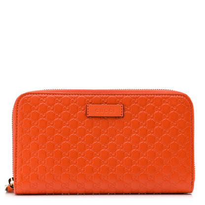 Gucci Microguccissima Zip Around Wallet Sun Orange 1 of 8