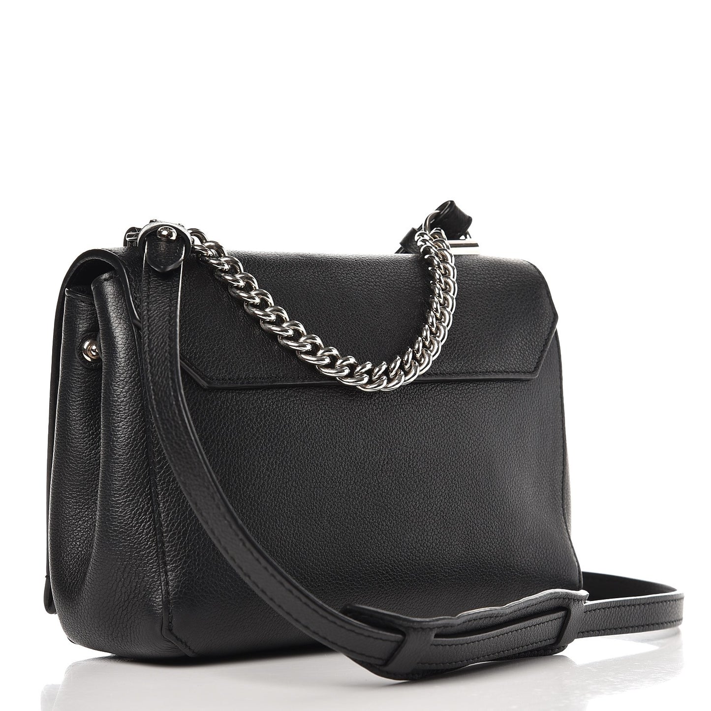Calfskin Lockme II Chain Bag BB Black