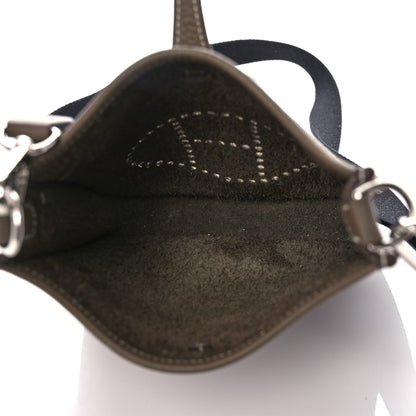 Hermes Taurillon Clemence Amazone Evelyne TPM Etoupe Bleu Indigo 5 of 14