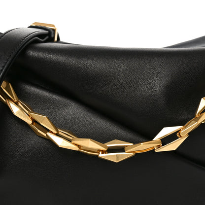 Jimmy Choo Soft Calfskin Small Diamond Hobo Black 7 of 9