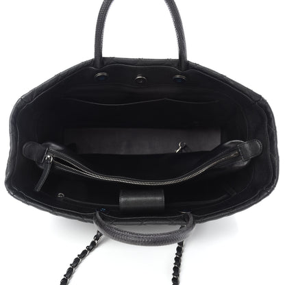 Chanel Caviar Quilted Large Coco Handle Shopping Tote Black 5 of 11