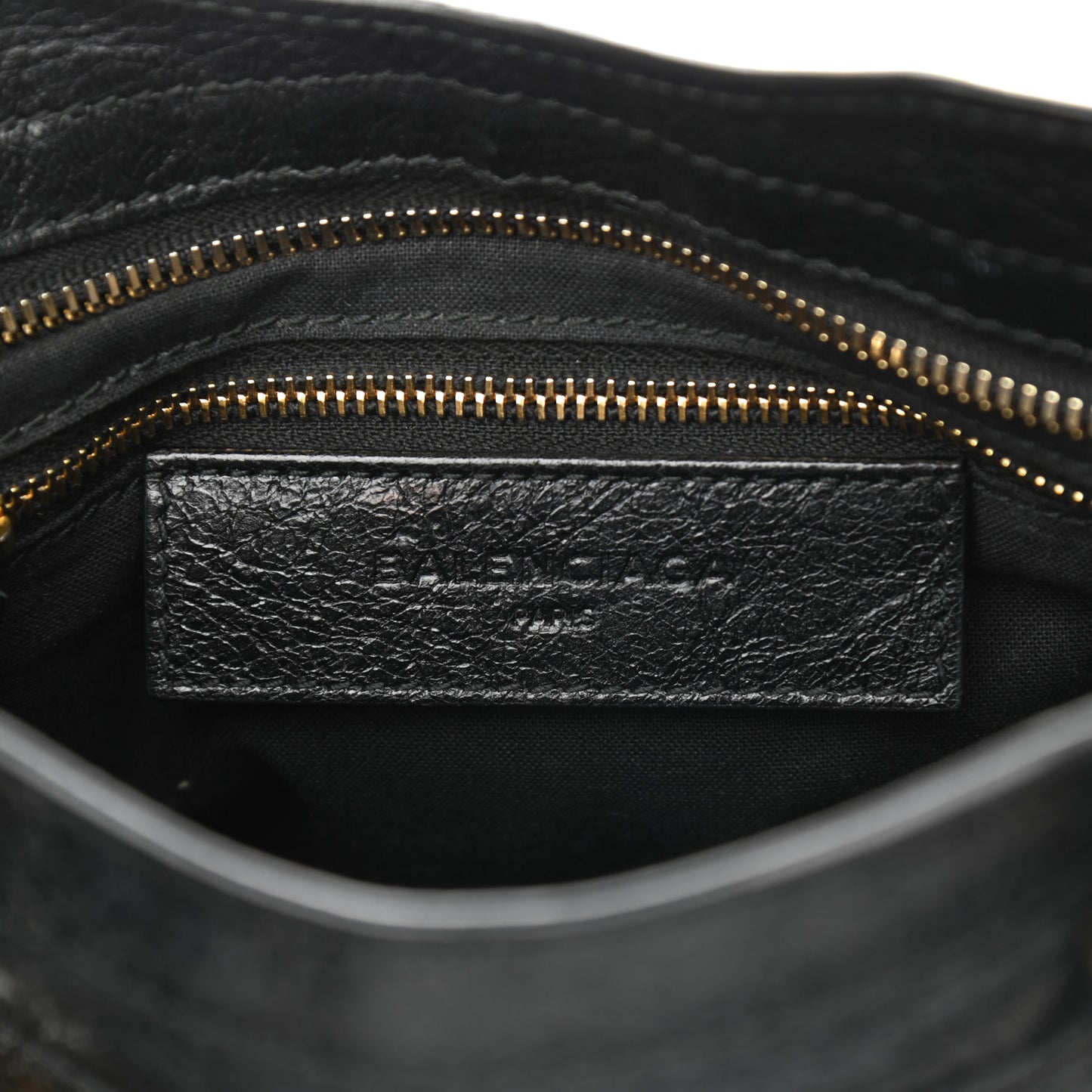 Agneau Classic Gold Hardware Mini City Black
