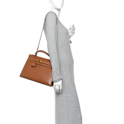 Hermes Courchevel Kelly Sellier 32 Gold 2 of 16
