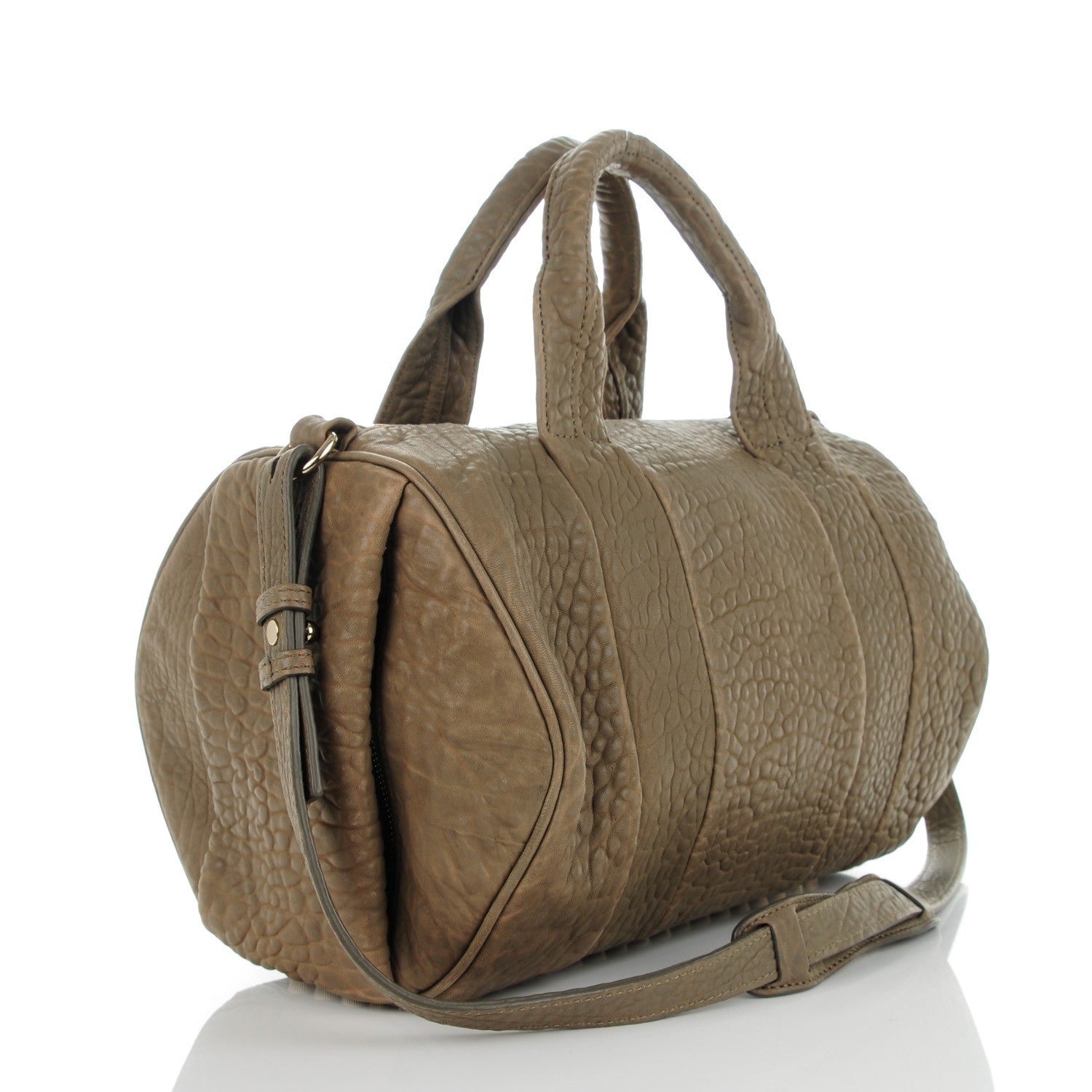 Alexander Wang Pebbled Lambskin Rocco Granite 3 of 8