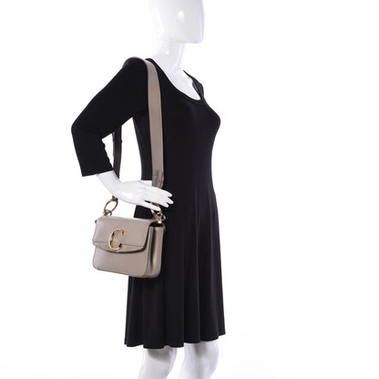 Chloe Calfskin Small C Double Carry Motty Grey 4 of 12
