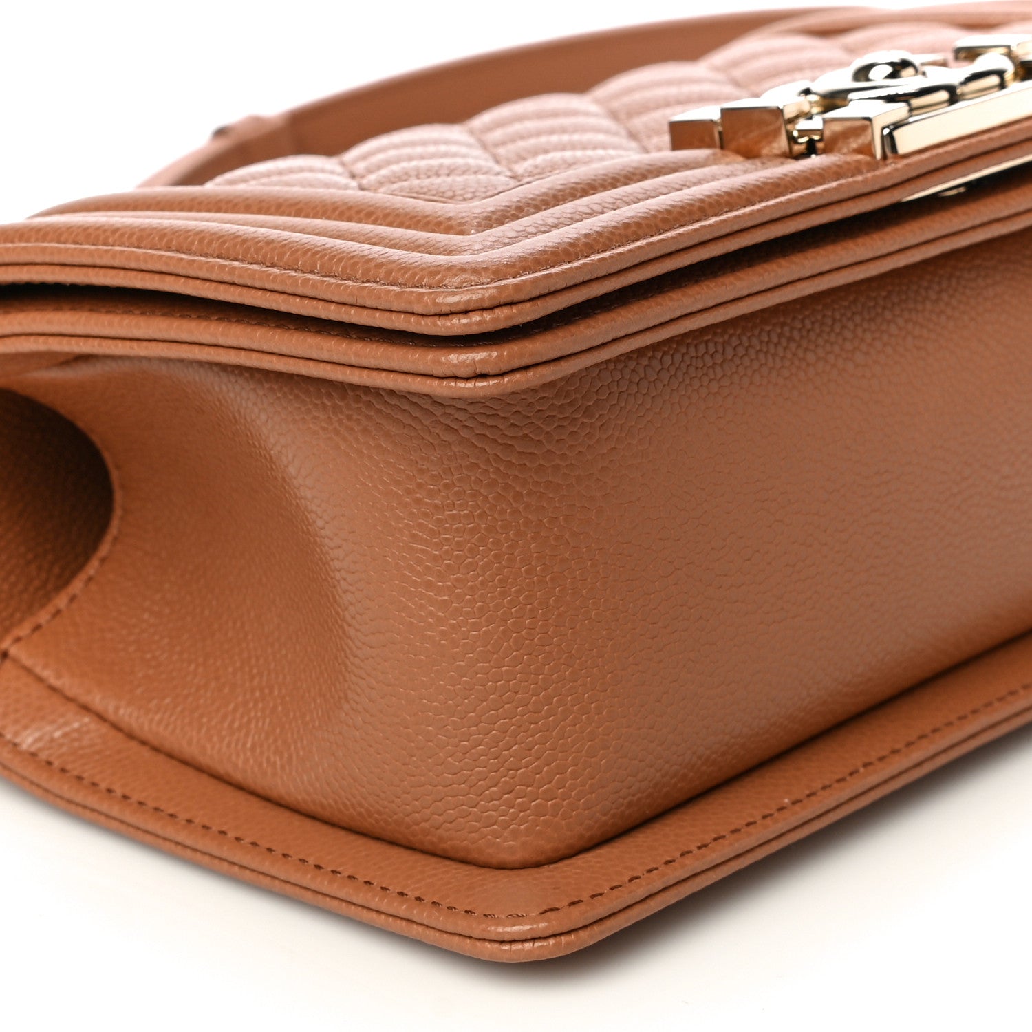 Chanel Caviar Quilted Small Boy Flap Brown 9 of 11