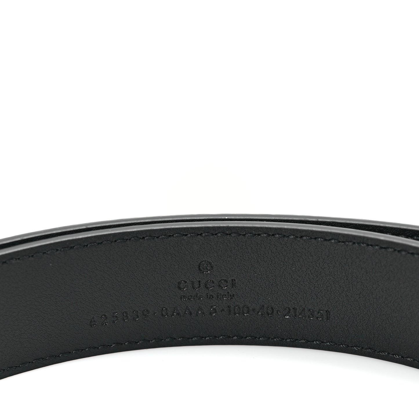Plutone Calfskin Double G 30mm Belt 100 40 Black