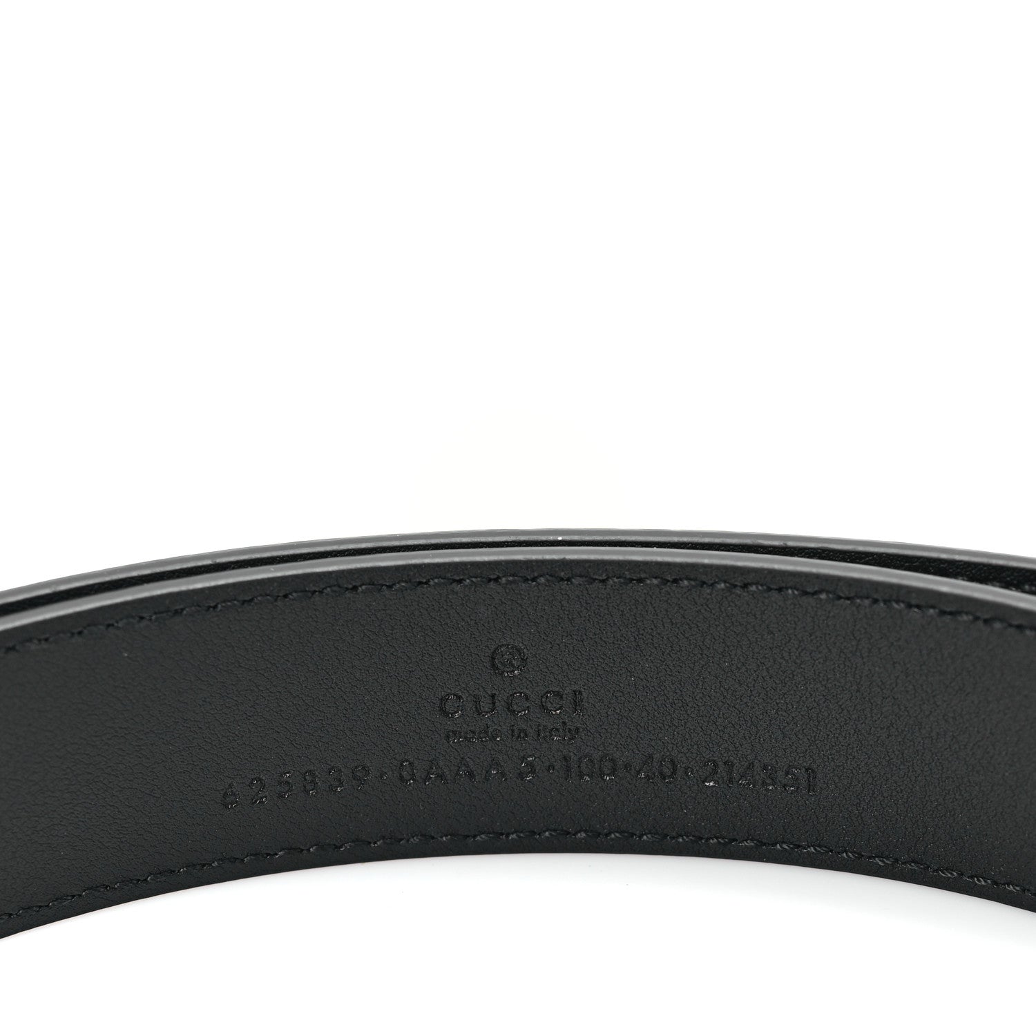 Gucci Plutone Calfskin Double G 30mm Belt 100 40 Black 3 of 5