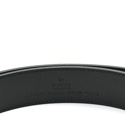 Gucci Plutone Calfskin Double G 30mm Belt 100 40 Black 3 of 5