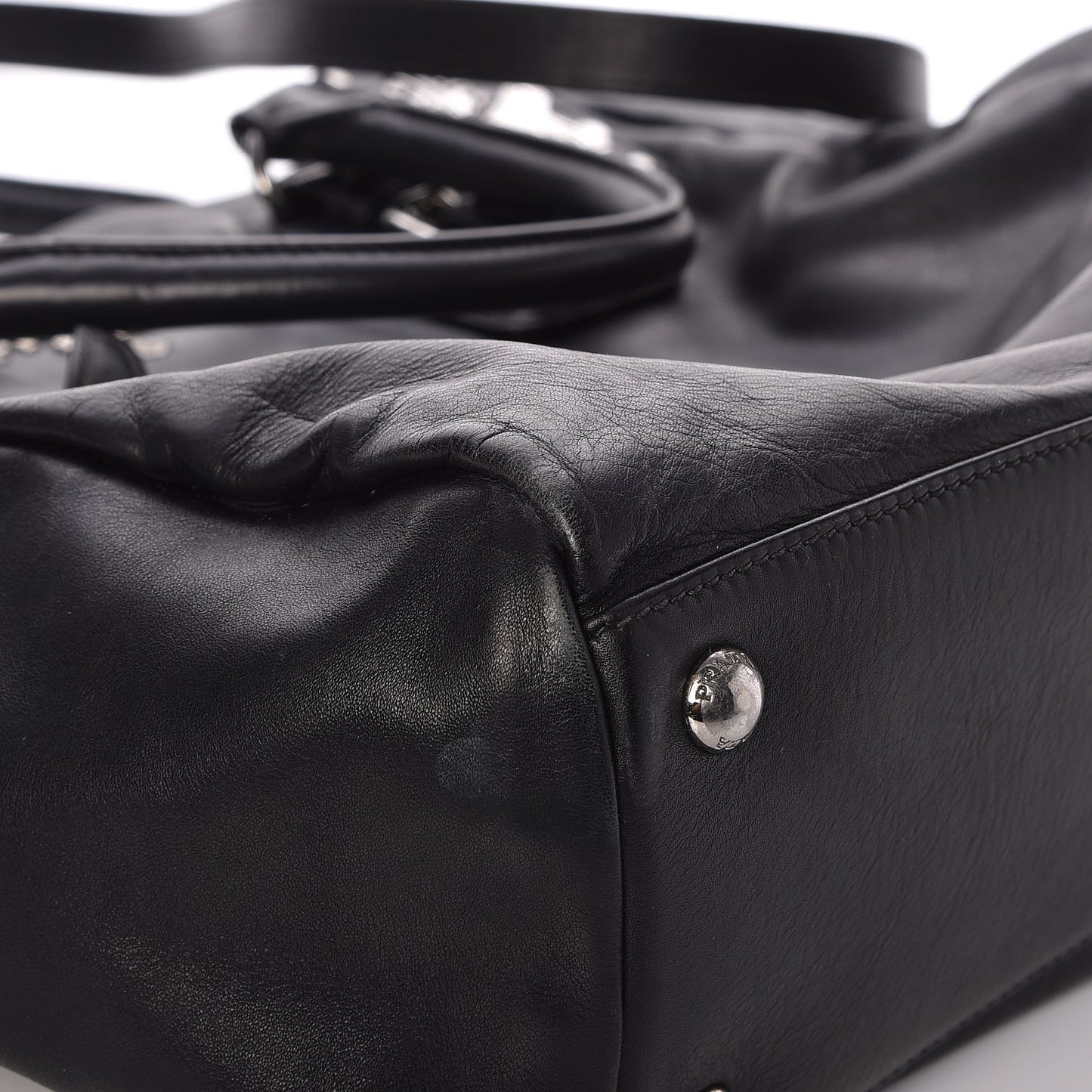 Soft Calf Shoulder Bag Nero Black