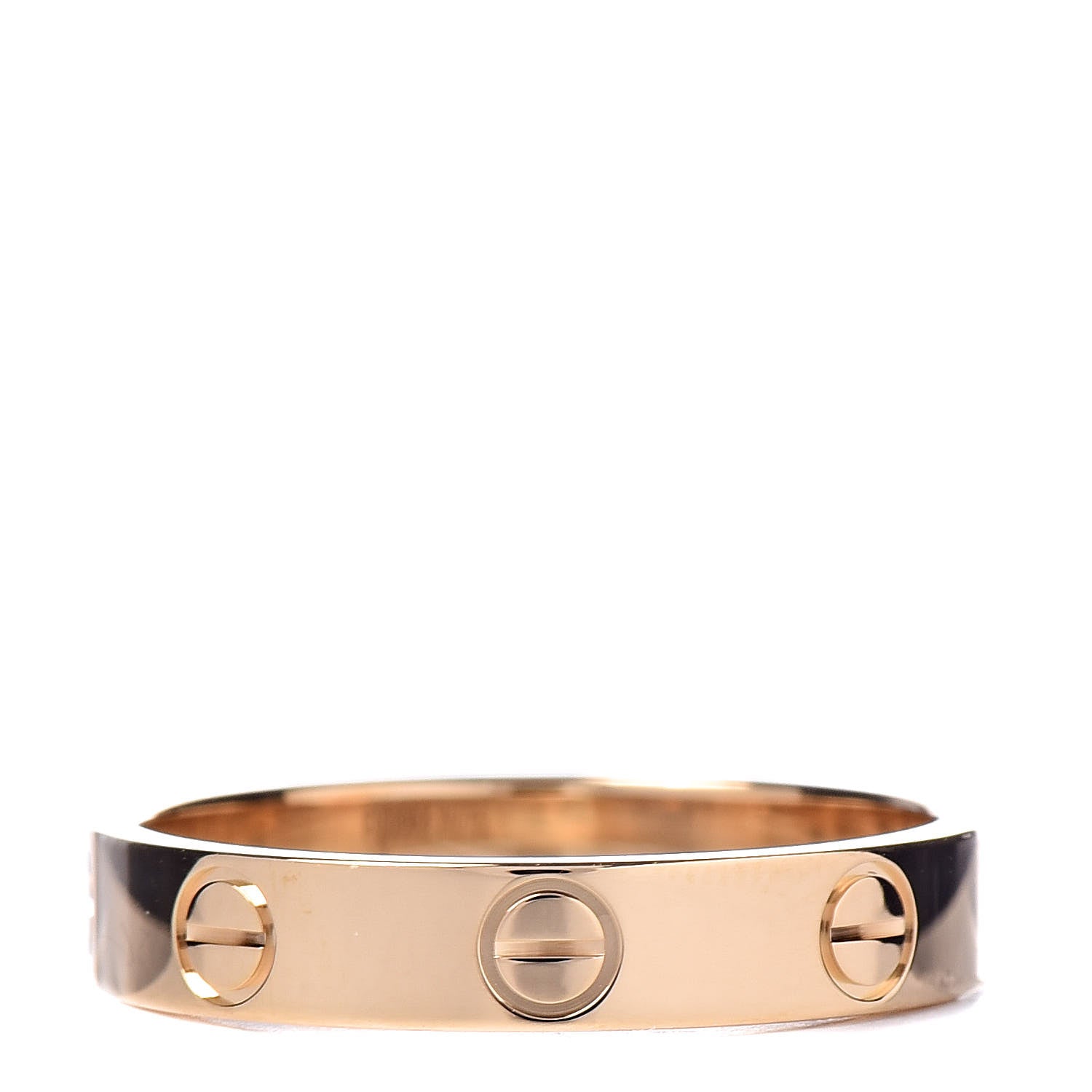 Cartier 18K Yellow Gold 3.5mm LOVE Wedding Band Ring 53 6.25 3 of 5