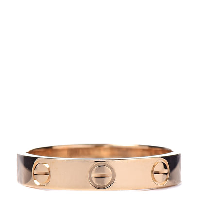 Cartier 18K Yellow Gold 3.5mm LOVE Wedding Band Ring 53 6.25 3 of 5