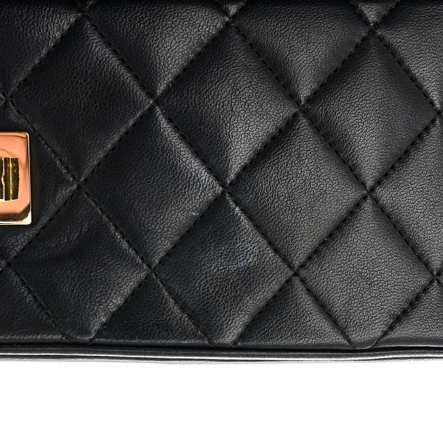Lambskin Quilted Medium Double Flap Bijoux Chain Black
