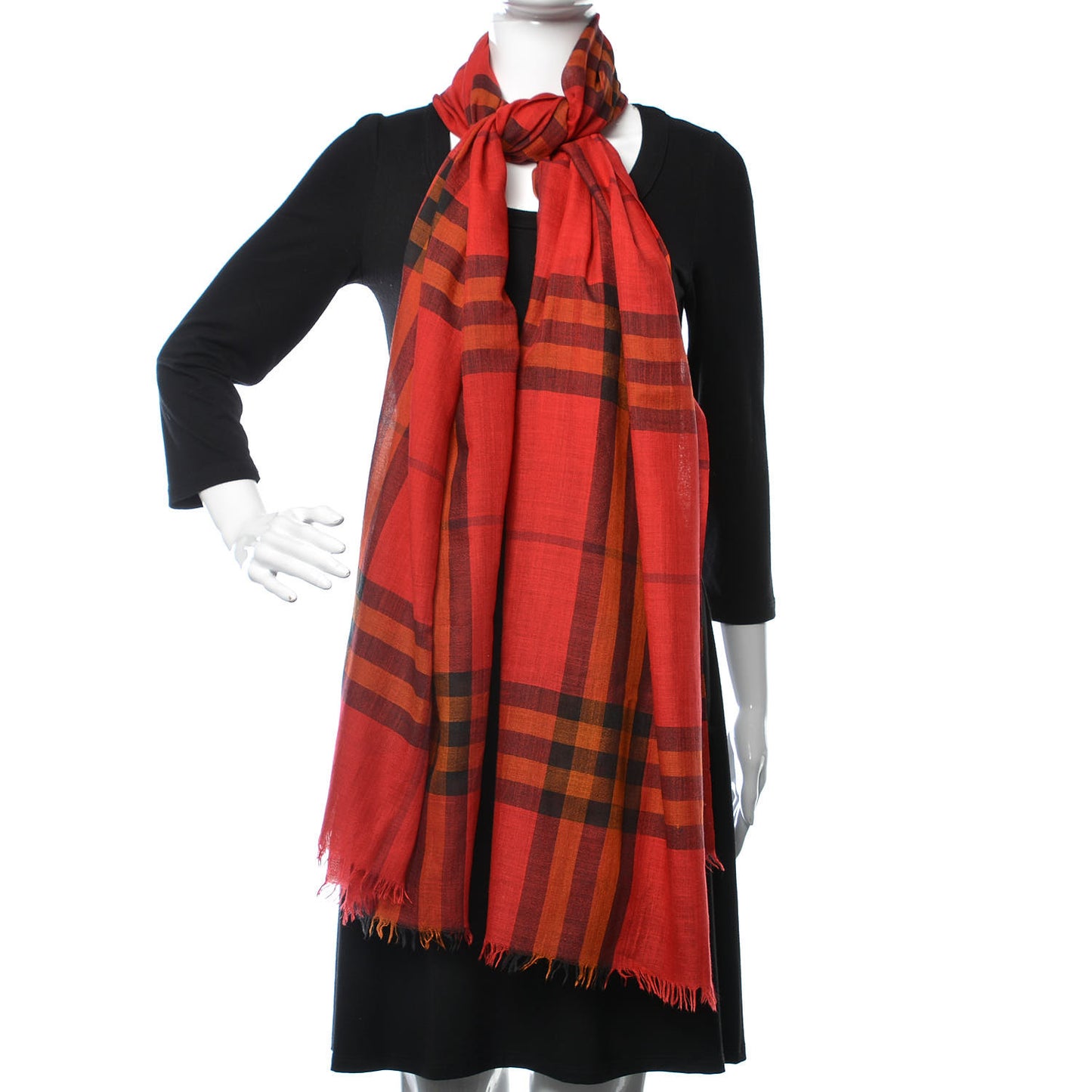 Wool Silk Lightweight Scarf Damson Pink