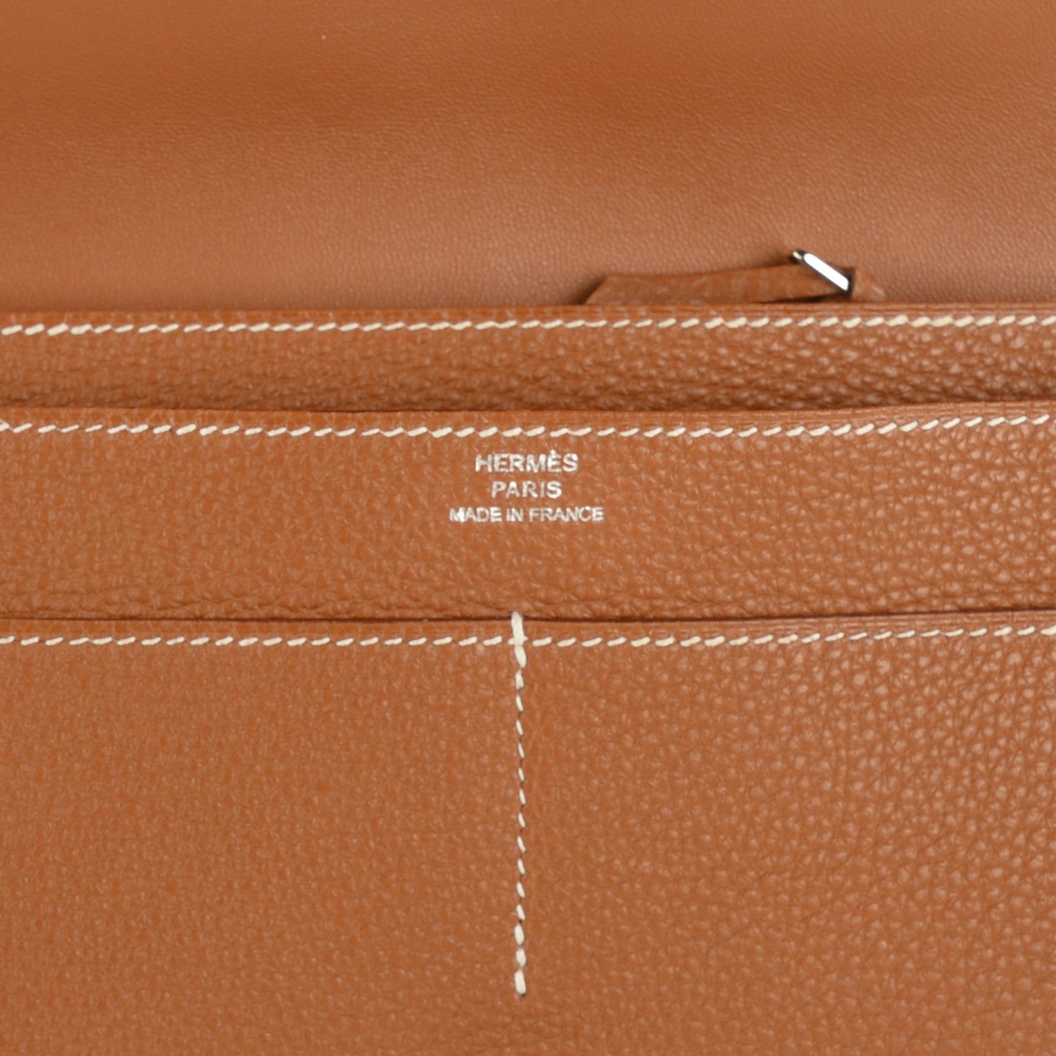 Hermes Togo Dogon Duo Wallet Gold 8 of 11