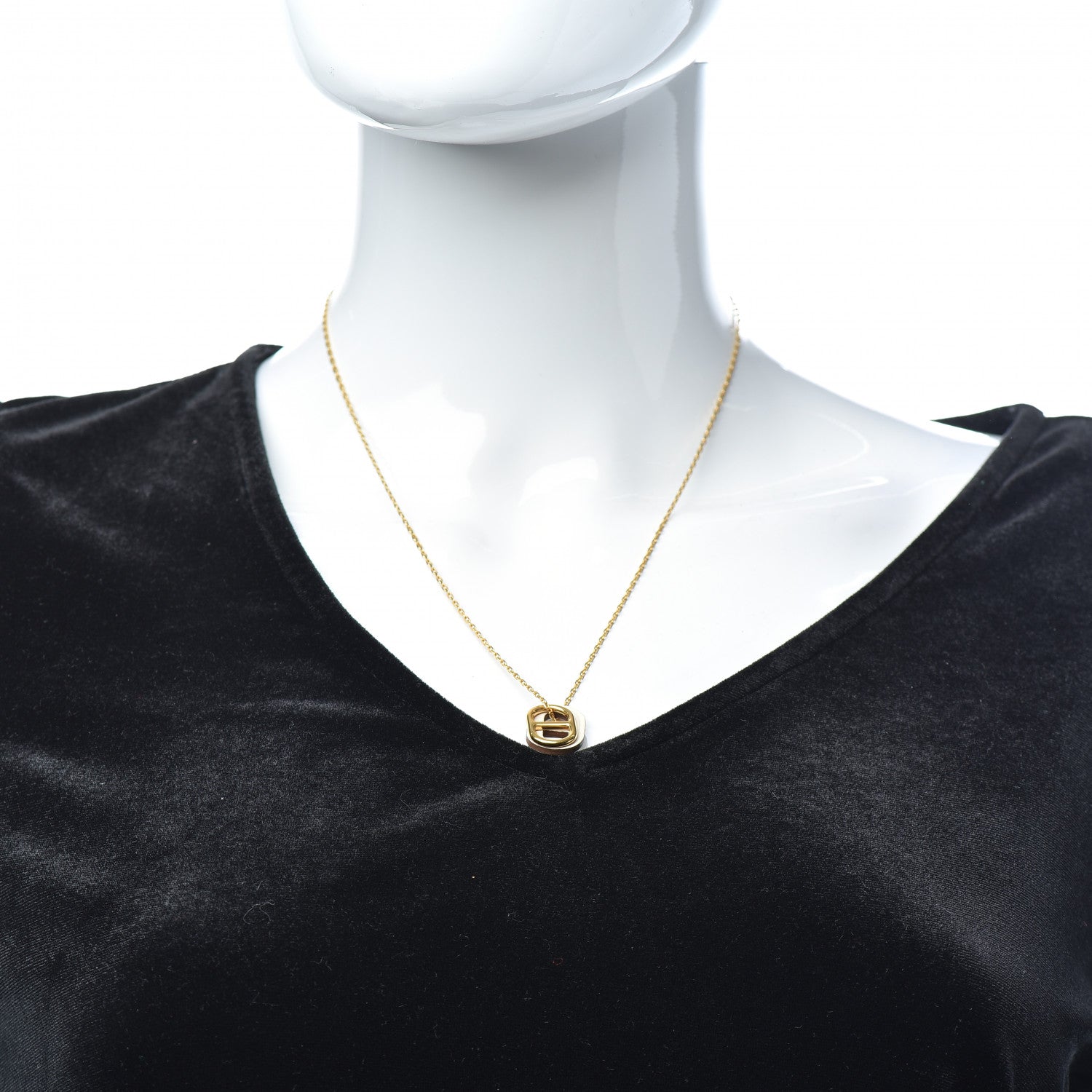 Hermes Swift O'Maillon Pendant Necklace Nata 2 of 5