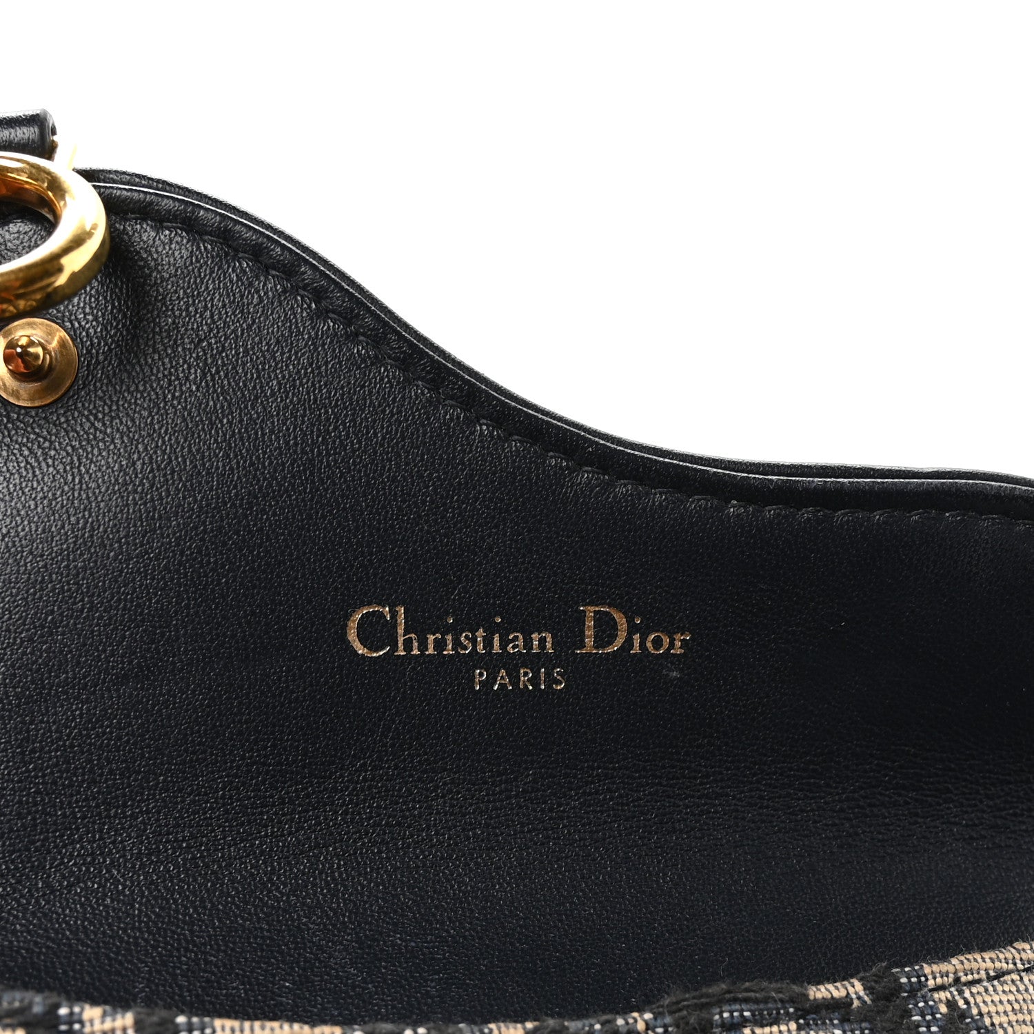 Christian Dior Oblique Saddle Cosmos Zipped Card Holder Blue 6 of 7