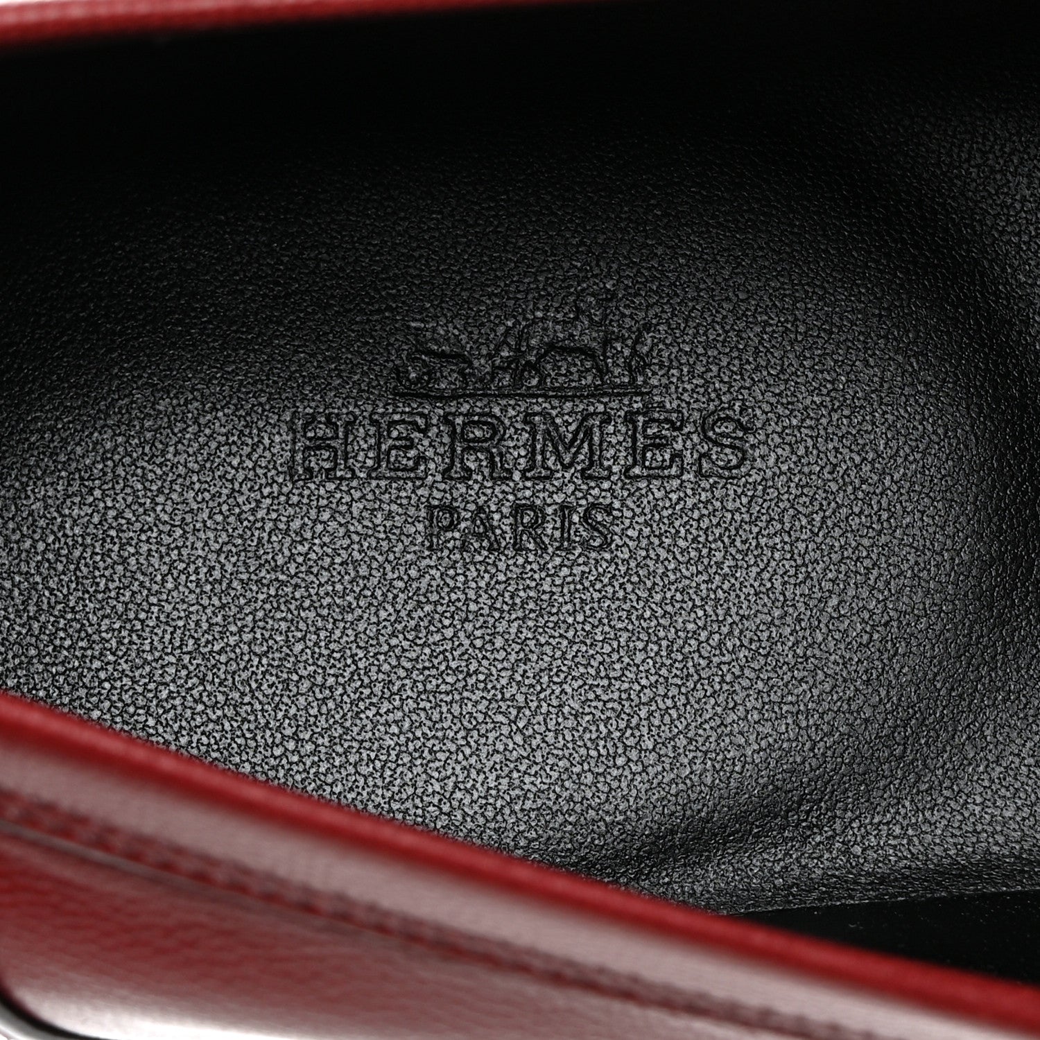 Hermes Goatskin Womens Paris Loafers 41 Acajou 6 of 9