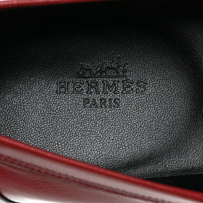 Hermes Goatskin Womens Paris Loafers 41 Acajou 6 of 9