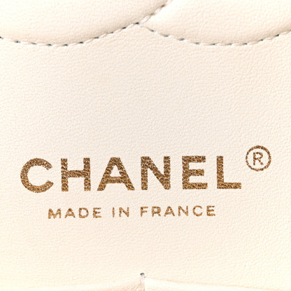 Chanel Caviar Quilted Medium Double Flap White 5 of 10