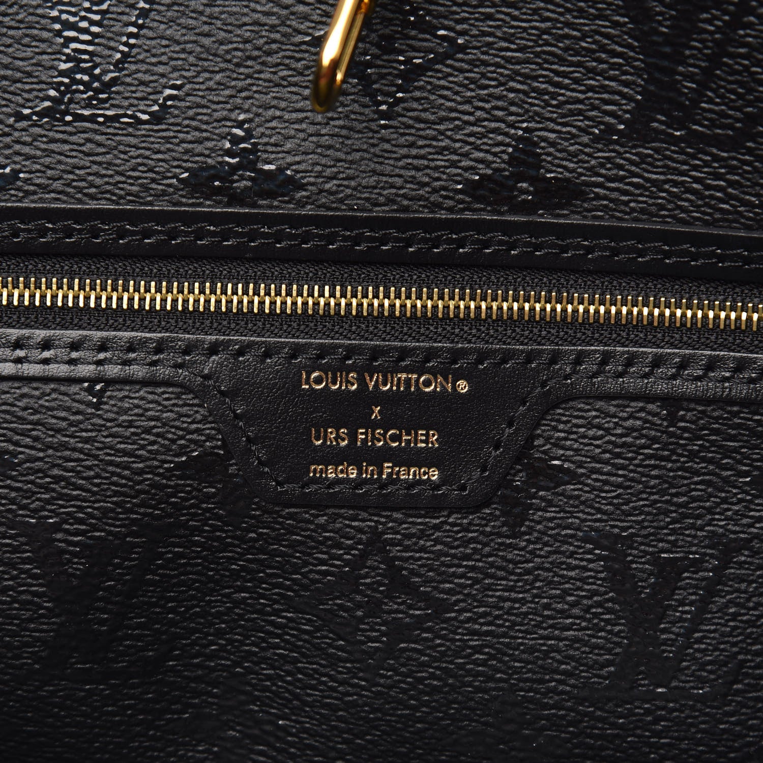 Louis Vuitton X UF Tufted Monogram Neverfull MM Black Red 6 of 11