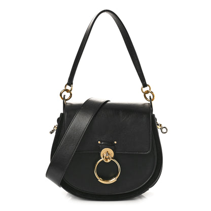 Chloe Calfskin Suede Large Tess Bag Black 1 of 13