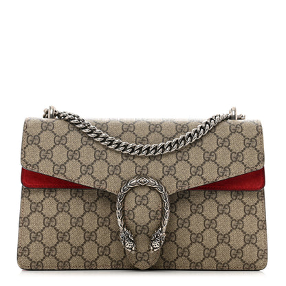 Gucci GG Supreme Monogram Small Dionysus Shoulder Bag Red 1 of 13