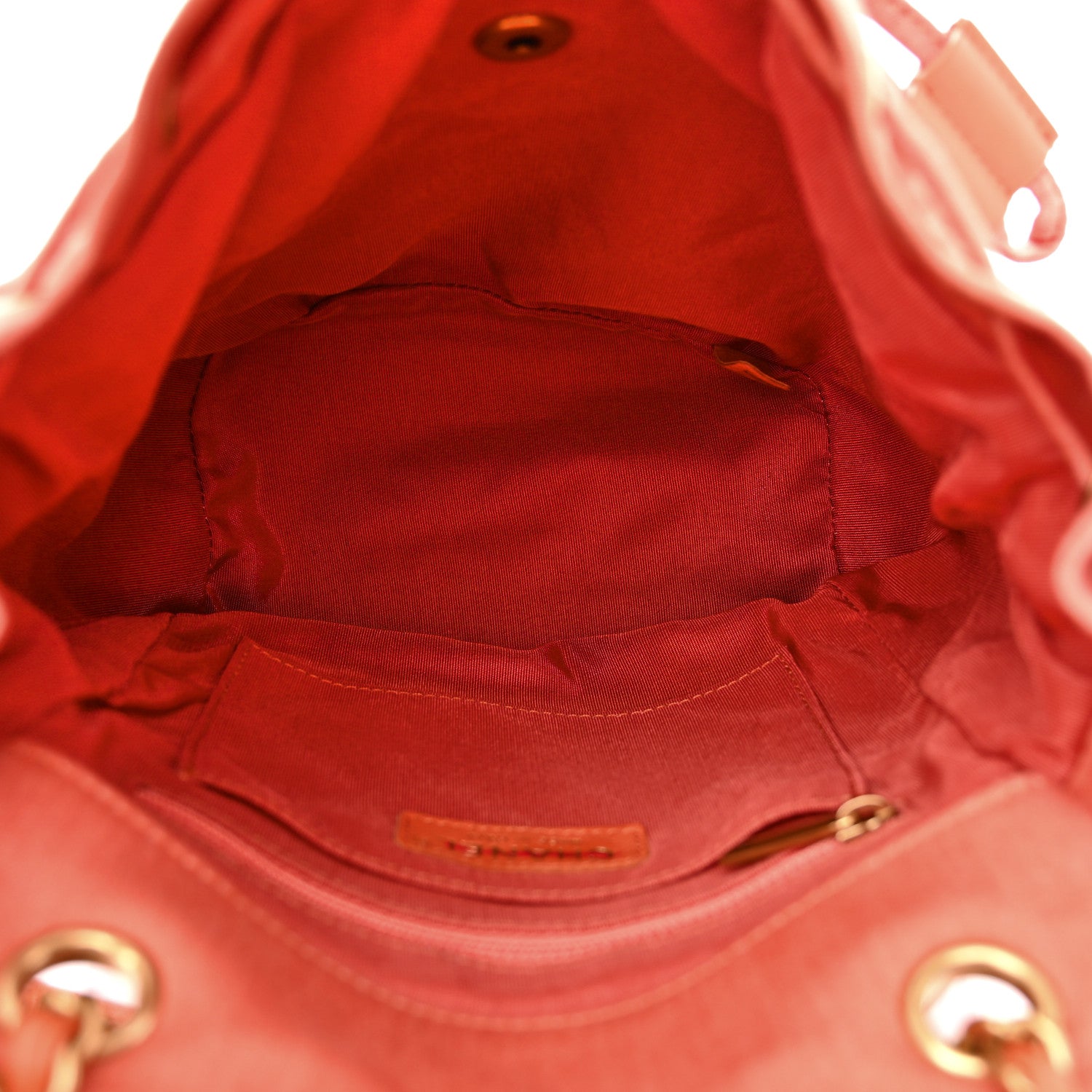 Chanel Washed Denim Quilted Small Urban Spirit Backpack Orange 5 of 10