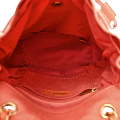 Chanel Washed Denim Quilted Small Urban Spirit Backpack Orange 5 of 10