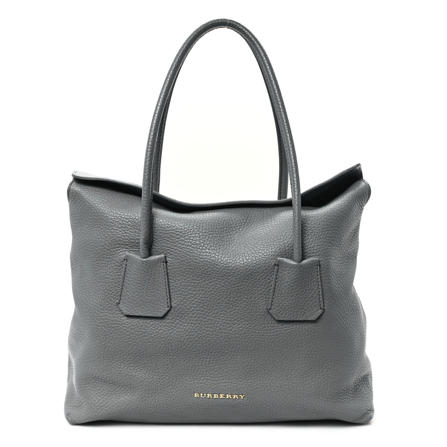 London Grainy Calfskin Medium Baynard Tote Storm Grey