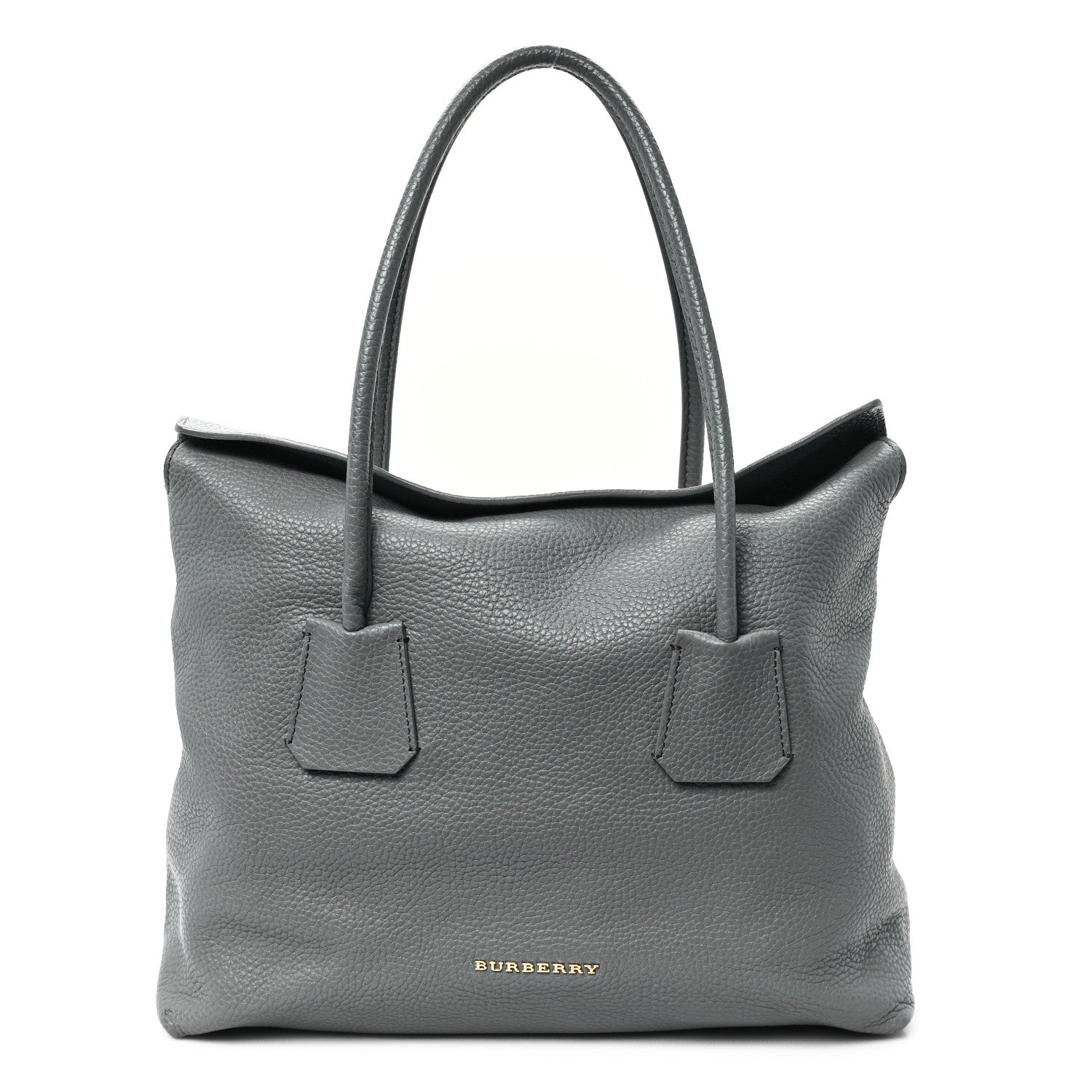Burberry London Grainy Calfskin Medium Baynard Tote Storm Grey 1 of 9
