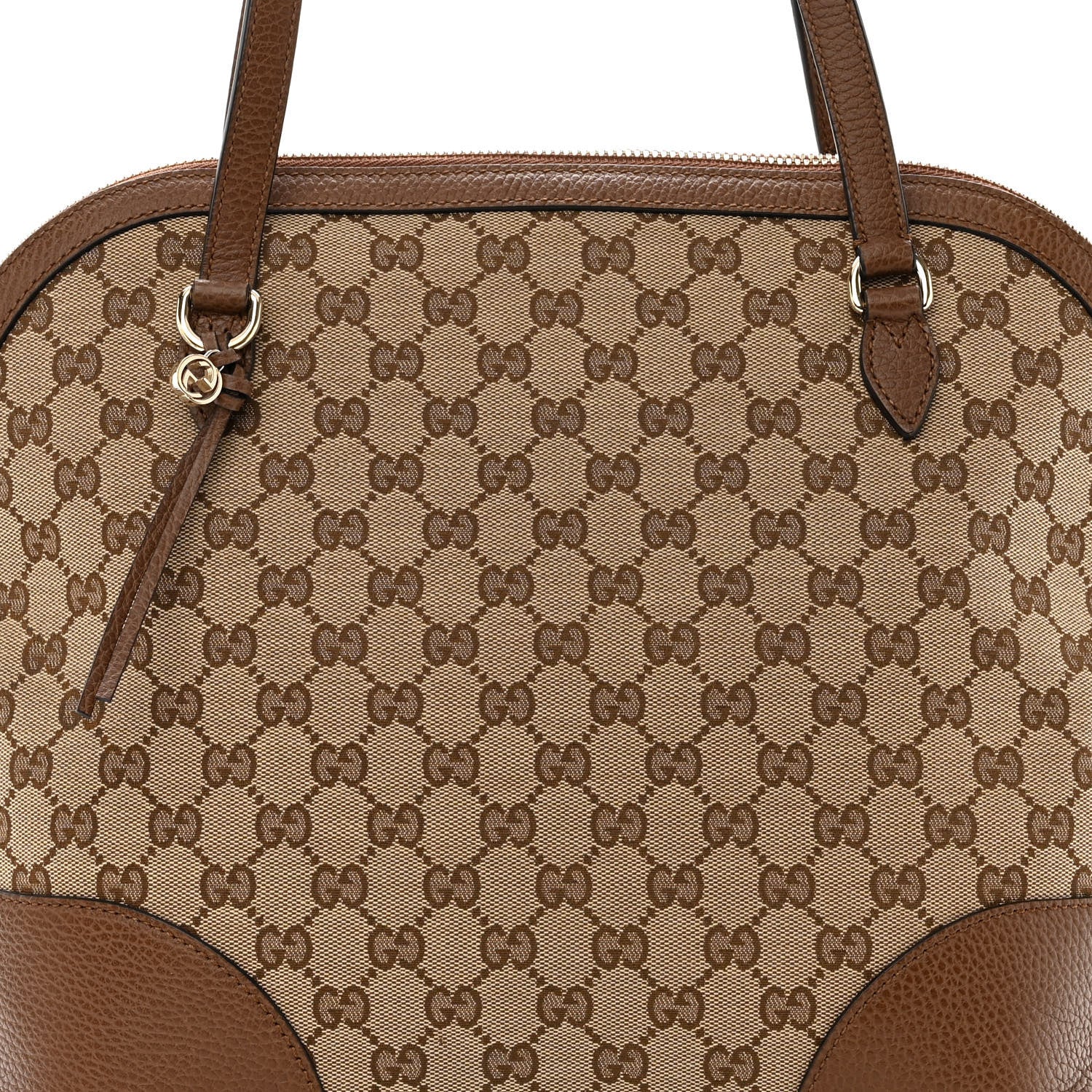 Gucci Monogram Medium Bree Shoulder Bag Beige Tabacco 7 of 9