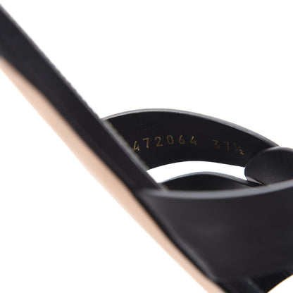 Saint Laurent Calfskin Nu Pied 05 Slide Sandals 37.5 Black 7 of 10