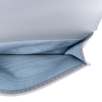 Christian Dior Goatskin Saddle Card Holder Sky Blue 5 of 11