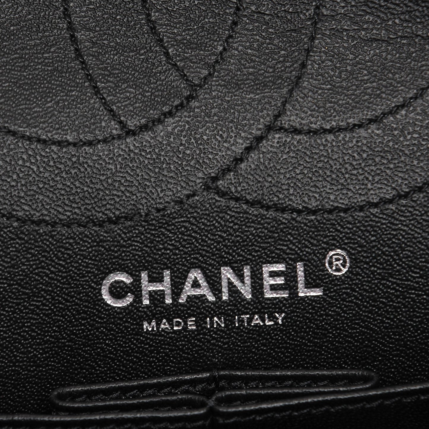 Crumpled Calfskin Quilted 2.55 Reissue 226 Flap So Black