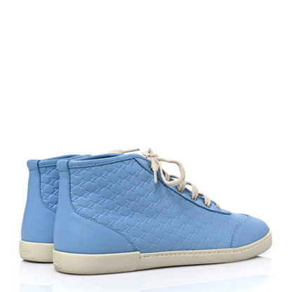 Gucci Microguccissima Womens High Top Sneakers 39 Mineral Blue 4 of 8
