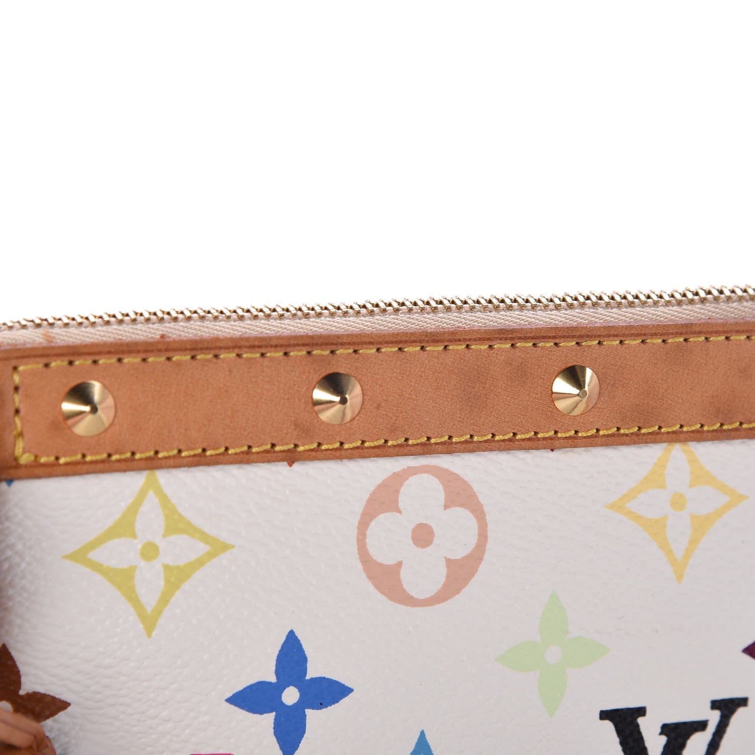Louis Vuitton Monogram Multicolor Pochette Accessories White 11 of 12