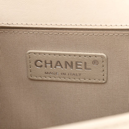 Chanel Lambskin Perforated Medium Boy Flap White 5 of 20