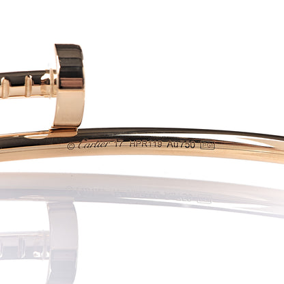 Cartier 18K Yellow Gold Small Juste Un Clou Bracelet 17 4 of 5
